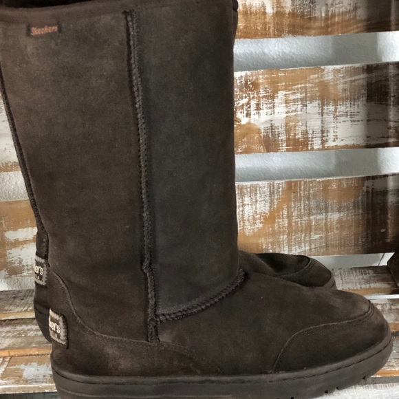 Skechers Brown Boots Sz 6 - Picture 1 of 5